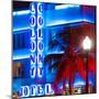 Ocean Drive with the Colony Hotel by Night - Miami Beach - Florida - USA-Philippe Hugonnard-Mounted Photographic Print