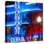 Ocean Drive with the Colony Hotel by Night - Miami Beach - Florida - USA-Philippe Hugonnard-Stretched Canvas