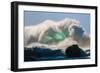 Ocean Explosion-Gigantic storm surf breaking off the Na Pali coast of Kauai, Hawaii-Mark A Johnson-Framed Photographic Print