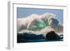 Ocean Explosion-Gigantic storm surf breaking off the Na Pali coast of Kauai, Hawaii-Mark A Johnson-Framed Photographic Print