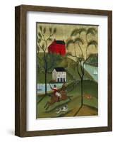 Ocean Fox Hunt Cheryl Bartley-Cheryl Bartley-Framed Giclee Print