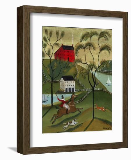 Ocean Fox Hunt Cheryl Bartley-Cheryl Bartley-Framed Giclee Print