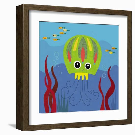 Ocean Friends, Jenny-Jenn Ski-Framed Art Print