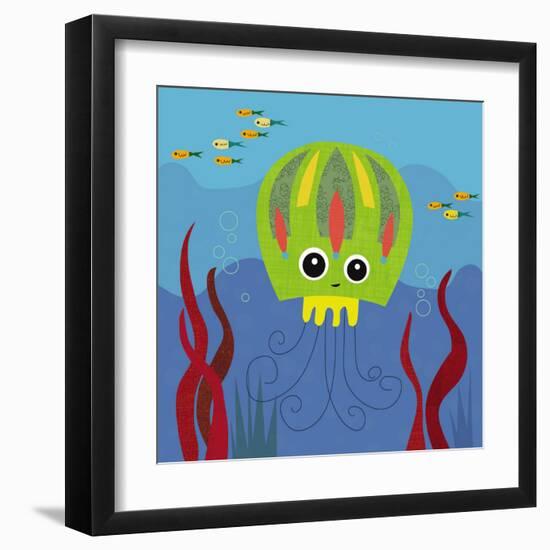 Ocean Friends, Jenny-Jenn Ski-Framed Art Print