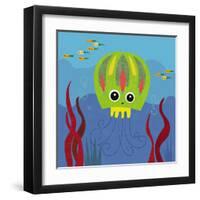 Ocean Friends, Jenny-Jenn Ski-Framed Art Print