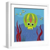 Ocean Friends, Jenny-Jenn Ski-Framed Art Print