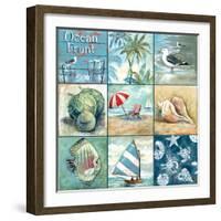 Ocean Front - Nine Square-Gregory Gorham-Framed Art Print