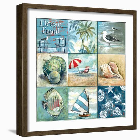 Ocean Front - Nine Square-Gregory Gorham-Framed Art Print