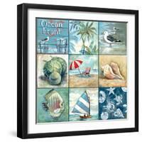 Ocean Front - Nine Square-Gregory Gorham-Framed Art Print