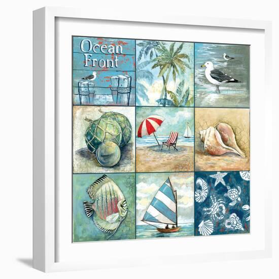 Ocean Front - Nine Square-Gregory Gorham-Framed Art Print