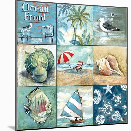 Ocean Front - Nine Square-Gregory Gorham-Mounted Art Print