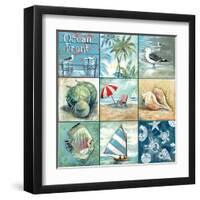 Ocean Front - Nine Square-Gregory Gorham-Framed Art Print