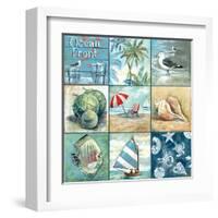 Ocean Front - Nine Square-Gregory Gorham-Framed Art Print