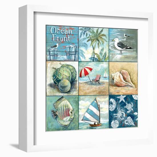 Ocean Front - Nine Square-Gregory Gorham-Framed Art Print