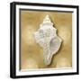 Ocean Gem on Gold I-Caroline Kelly-Framed Art Print