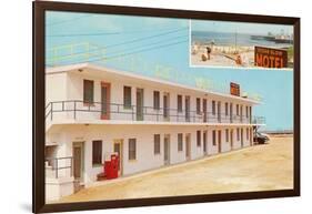 Ocean Glow Motel-null-Framed Art Print