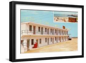 Ocean Glow Motel-null-Framed Art Print