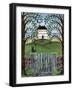 Ocean House Cat Cheryl Bartley-Cheryl Bartley-Framed Giclee Print