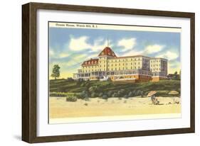 Ocean House, Watch Hill, Rhode Island-null-Framed Art Print