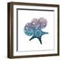 Ocean Hues Starfish and Sand Dollar-Albert Koetsier-Framed Art Print