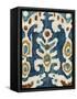 Ocean Ikat III-Chariklia Zarris-Framed Stretched Canvas