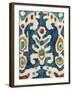 Ocean Ikat III-Chariklia Zarris-Framed Art Print