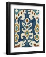 Ocean Ikat III-Chariklia Zarris-Framed Art Print