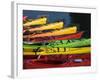 Ocean Kayaks, Rockport Harbour, Rockport, Cape Ann, Massachusetts, USA-Walter Bibikow-Framed Photographic Print