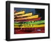 Ocean Kayaks, Rockport Harbour, Rockport, Cape Ann, Massachusetts, USA-Walter Bibikow-Framed Photographic Print