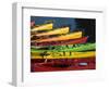 Ocean Kayaks, Rockport Harbour, Rockport, Cape Ann, Massachusetts, USA-Walter Bibikow-Framed Photographic Print