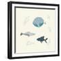 Ocean Life Fish-Becky Thorns-Framed Art Print