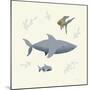 Ocean Life Shark-Becky Thorns-Mounted Art Print