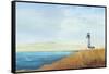 Ocean Lighthouse-Allison Pearce-Framed Stretched Canvas