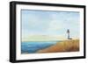 Ocean Lighthouse-Allison Pearce-Framed Art Print