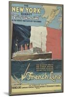 Ocean Liner Advertisement-null-Mounted Art Print