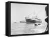 Ocean Liner Andrea Doria Sailing-null-Framed Stretched Canvas