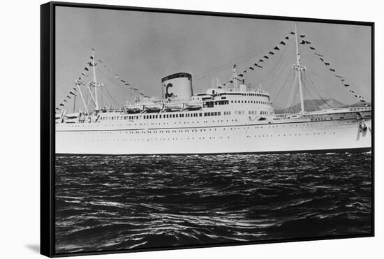 Ocean Liner Bianca C-null-Framed Stretched Canvas