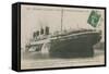 Ocean Liner 'France', Le Havre. Postcard Sent in 1913-French Photographer-Framed Stretched Canvas