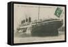 Ocean Liner 'France', Le Havre. Postcard Sent in 1913-French Photographer-Framed Stretched Canvas