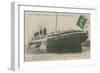 Ocean Liner 'France', Le Havre. Postcard Sent in 1913-French Photographer-Framed Giclee Print