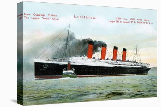 Ocean Liner RMS Lusitania, 20th Century-null-Stretched Canvas