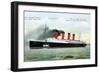 Ocean Liner RMS Lusitania, 20th Century-null-Framed Giclee Print