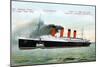 Ocean Liner RMS Lusitania, 20th Century-null-Mounted Giclee Print