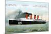 Ocean Liner RMS Lusitania, 20th Century-null-Mounted Giclee Print