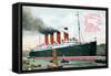 Ocean Liner RMS Mauretania, 20th Century-null-Framed Stretched Canvas