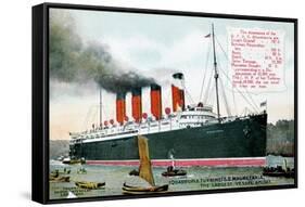 Ocean Liner RMS Mauretania, 20th Century-null-Framed Stretched Canvas