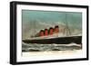 Ocean Liner RMS Mauretania-null-Framed Art Print