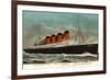 Ocean Liner RMS Mauretania-null-Framed Premium Giclee Print