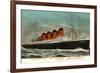 Ocean Liner RMS Mauretania-null-Framed Premium Giclee Print