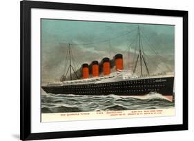 Ocean Liner RMS Mauretania-null-Framed Premium Giclee Print